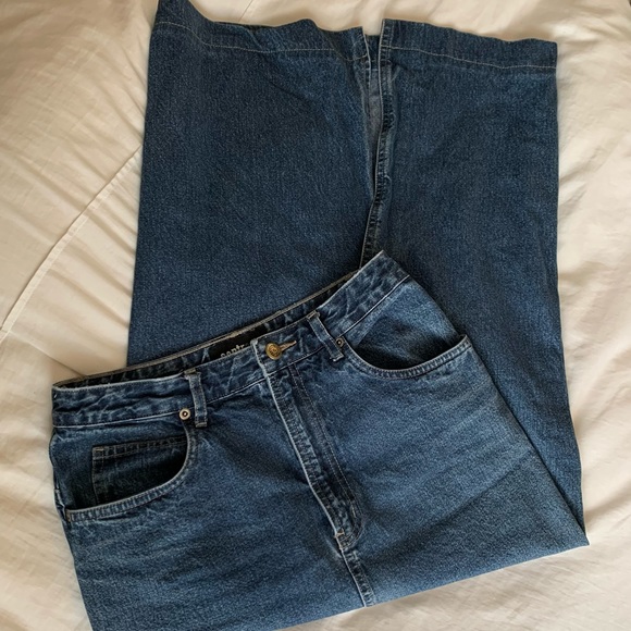 Vintage Contrast Jeans Long Skirt - Picture 5 of 6